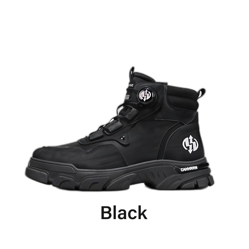 Men's outdoor swivel buckle work shoes(Waterproof, Anti-slip, Comfortable and Breathable)