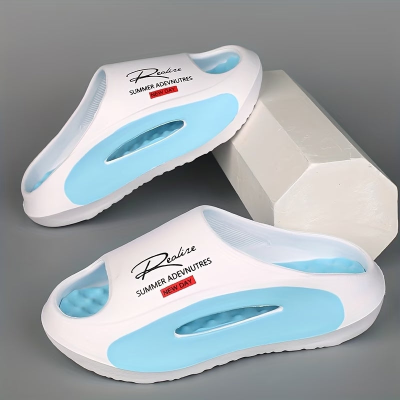 Men’s Thick-Sole Non-Slip Cloud Comfort Slide Sandals