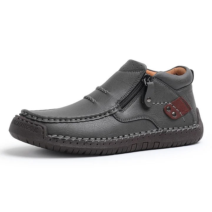 Handgefertigte Premium-Leder-Slipper-Fahrstiefel für Herren