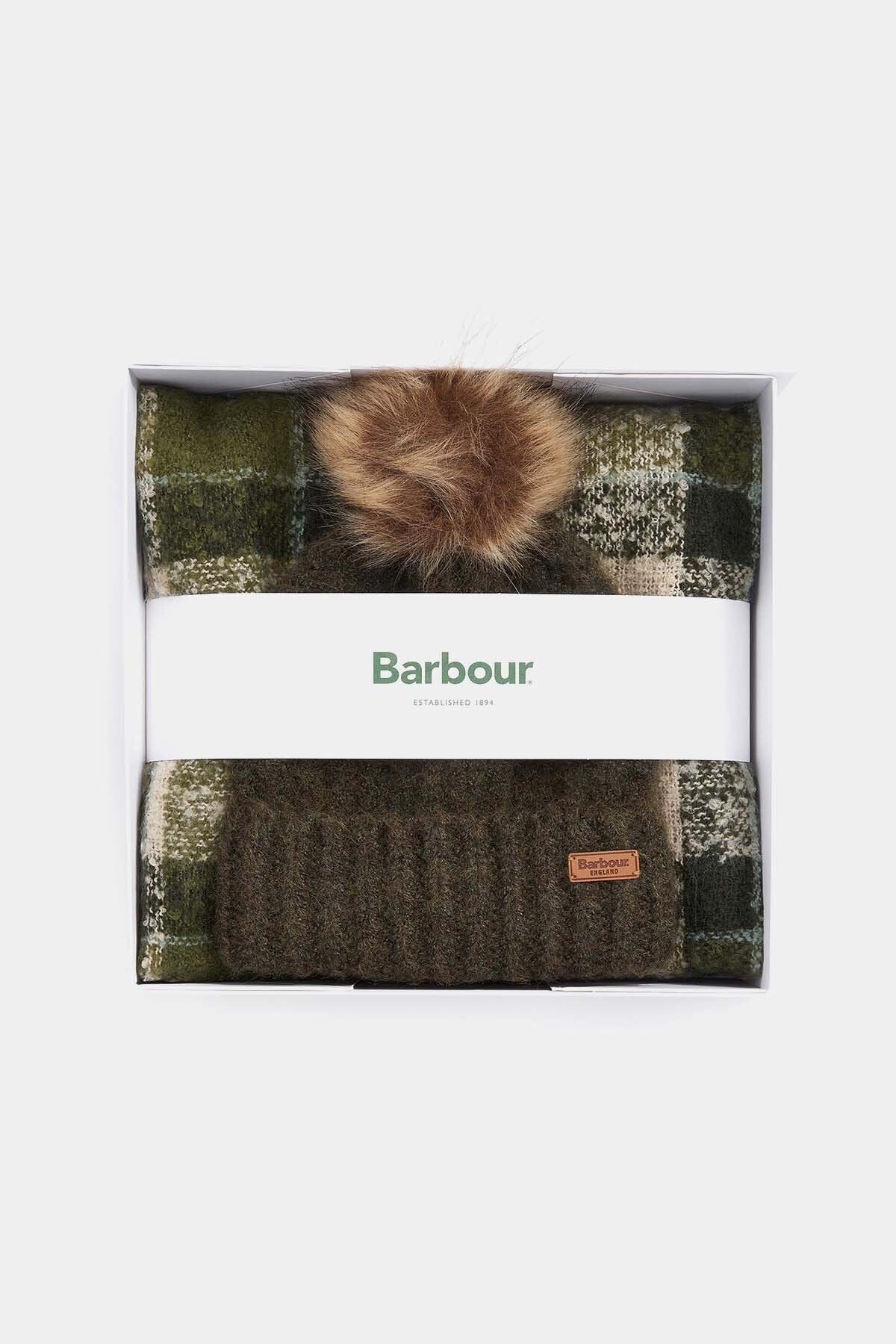 Saltburn Beanie und Tartan Schal Geschenkset