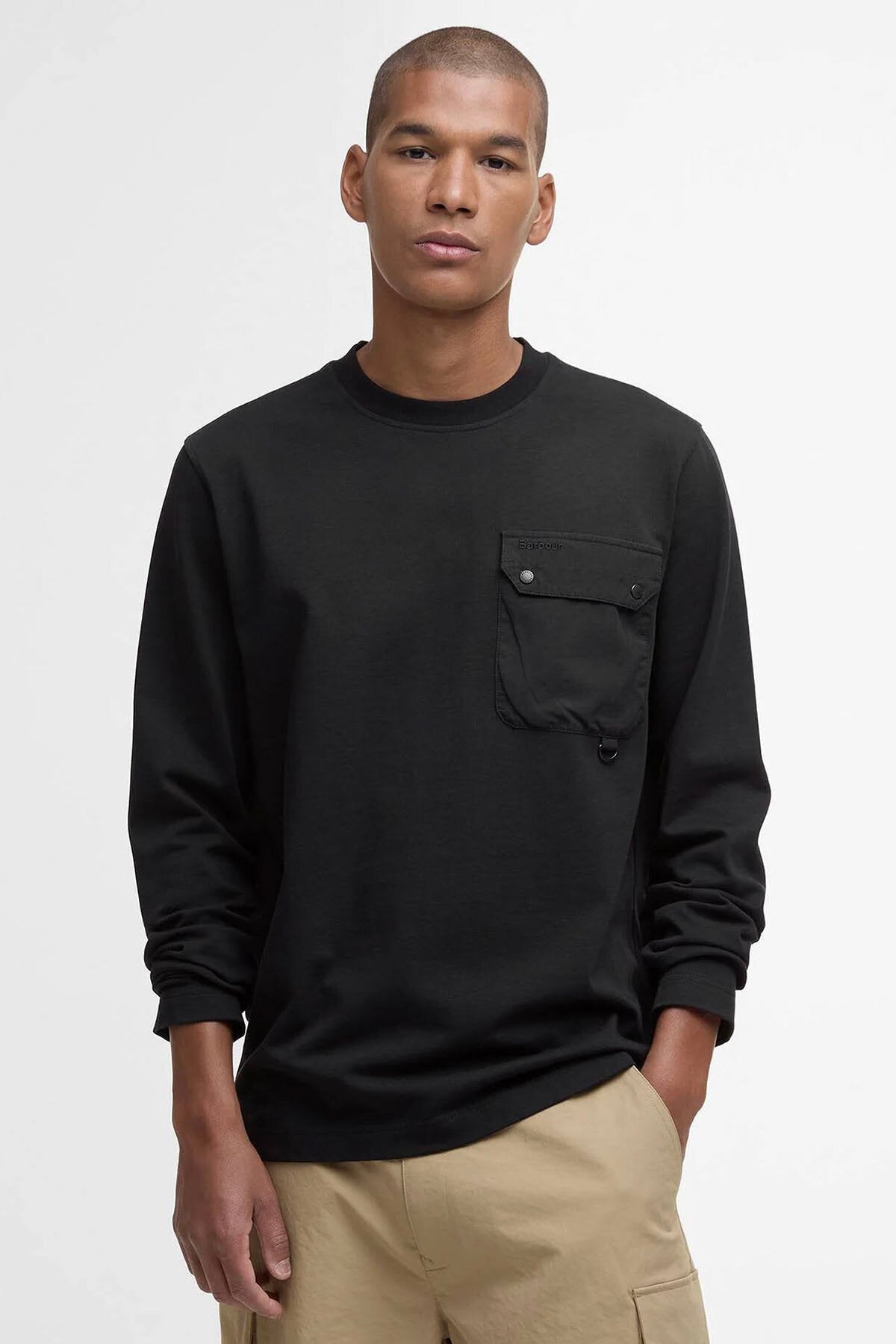 Leazes Langarm-T-Shirt mit Relaxed Fit