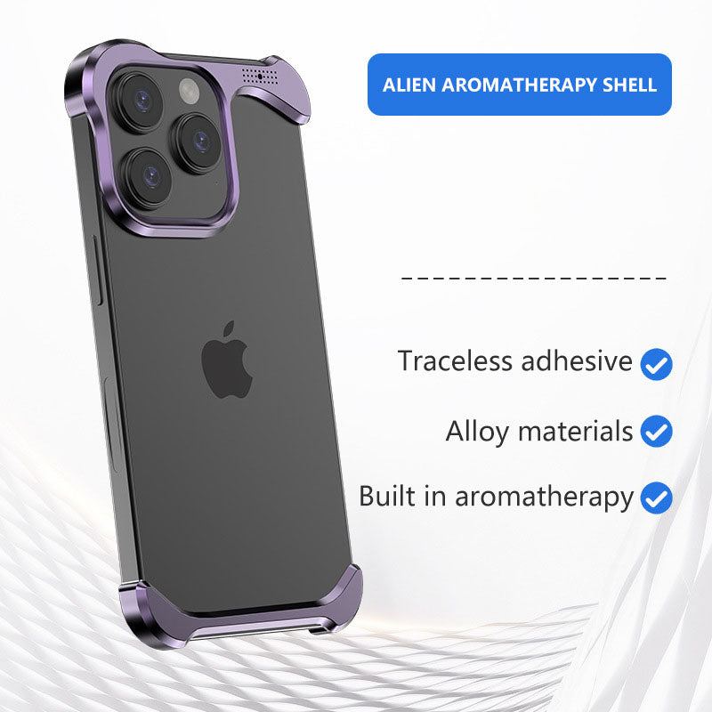 Aromatherapie-Handyhülle in Metallform für iPhones