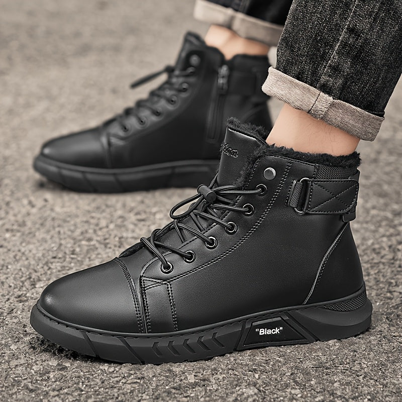 Freizeitstiefel für Herren aus echtem Leder, vielseitig, im Martin-Stil