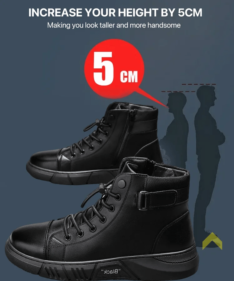 Freizeitstiefel für Herren aus echtem Leder, vielseitig, im Martin-Stil