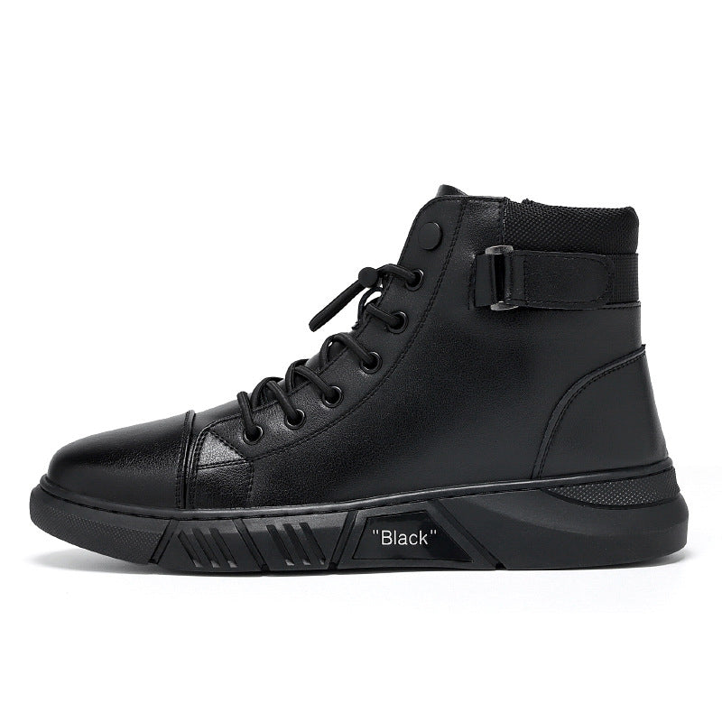 Freizeitstiefel für Herren aus echtem Leder, vielseitig, im Martin-Stil
