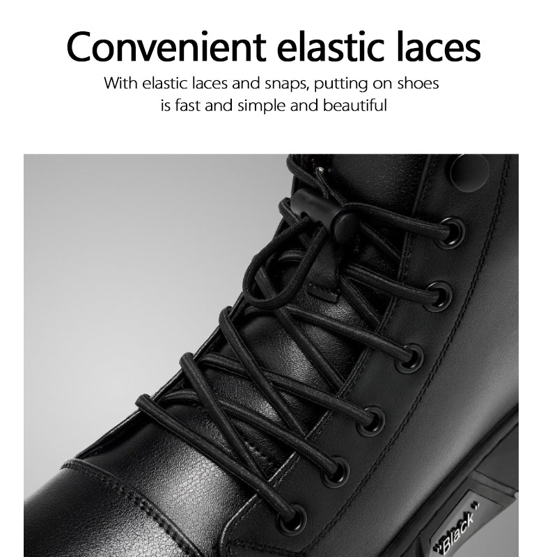 Freizeitstiefel für Herren aus echtem Leder, vielseitig, im Martin-Stil