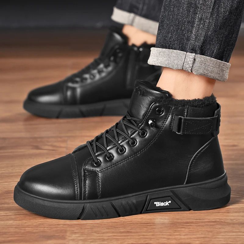 Freizeitstiefel für Herren aus echtem Leder, vielseitig, im Martin-Stil