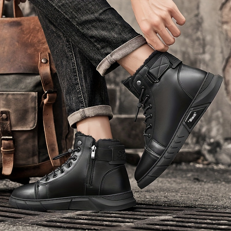 Freizeitstiefel für Herren aus echtem Leder, vielseitig, im Martin-Stil