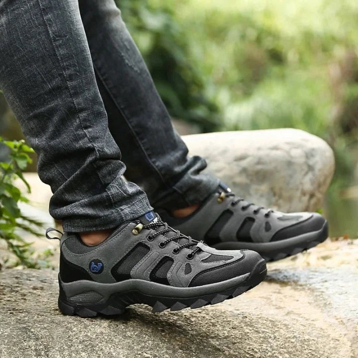 Men's Genuine Leather Comfort Orthopedic Walking Shoes