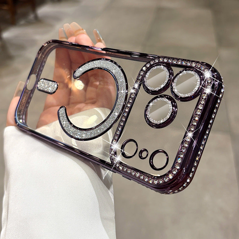 Diamant Magnetic Case für iPhone Serie – Luxus Glitzer, Starkes MagSafe, Voller Schutz