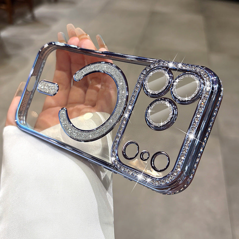 Diamant Magnetic Case für iPhone Serie – Luxus Glitzer, Starkes MagSafe, Voller Schutz