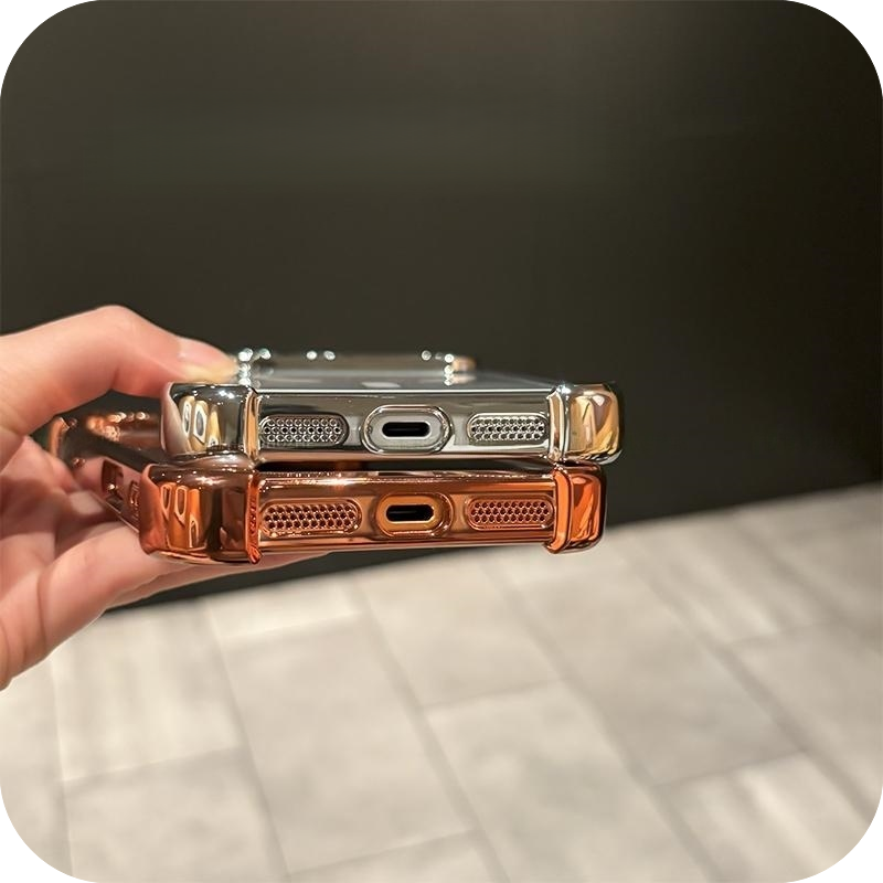 iPhone 17 Eck-Airbags Magnetische Stoßfeste Eis-Klare Hülle