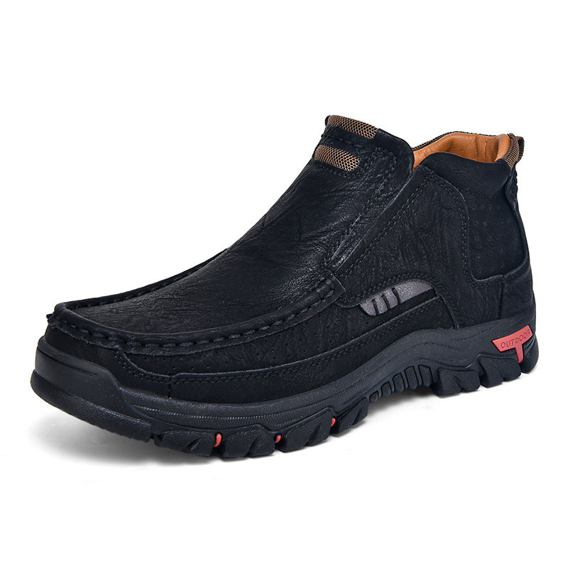 Men's Handcrafted Leather Waterproof Non-Slip Orthopaedic Ankle Boots