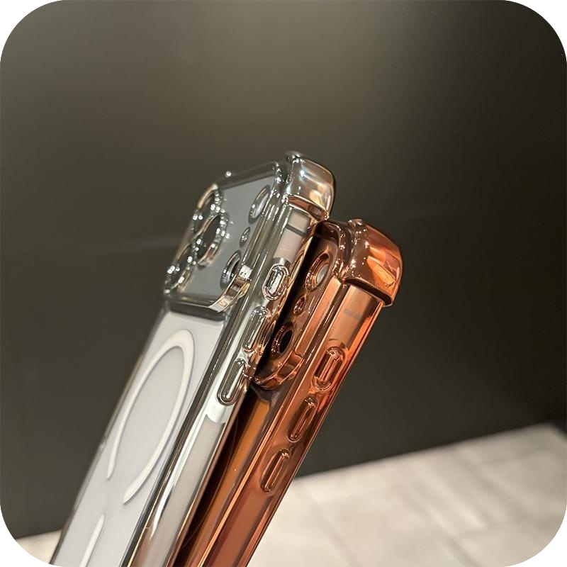 iPhone 17 Eck-Airbags Magnetische Stoßfeste Eis-Klare Hülle