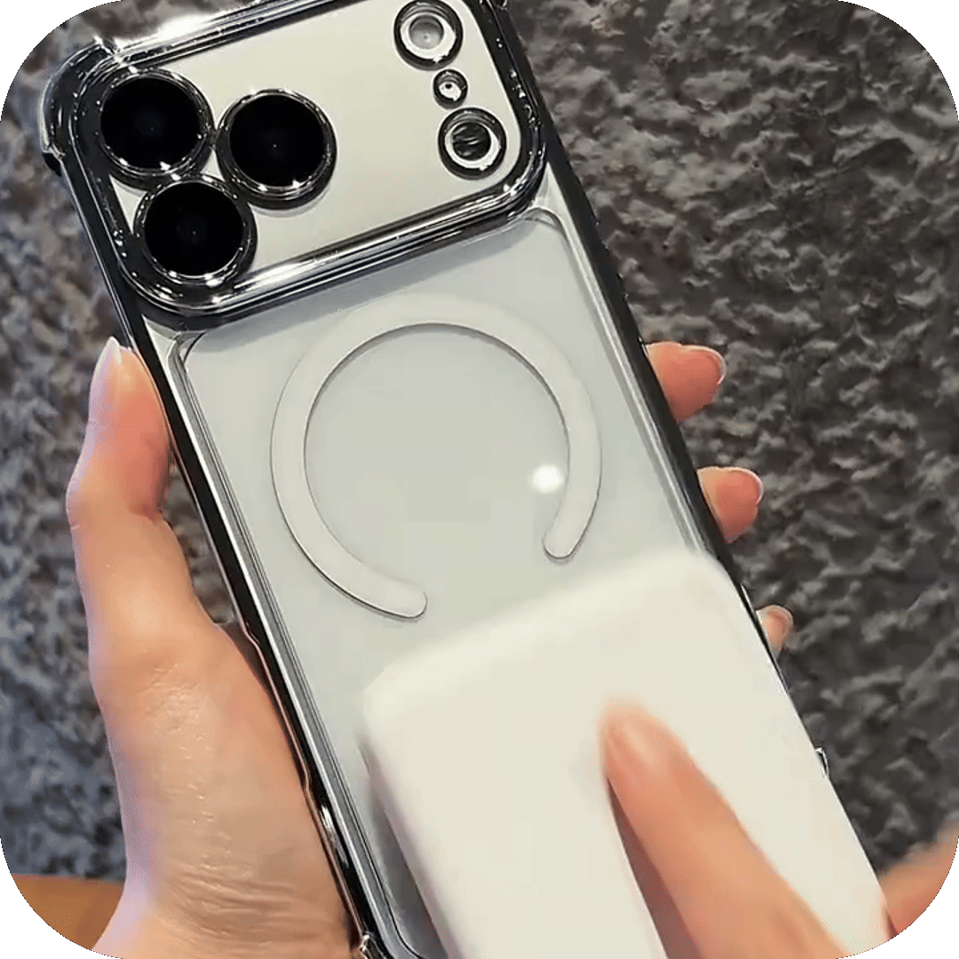 iPhone 17 Eck-Airbags Magnetische Stoßfeste Eis-Klare Hülle