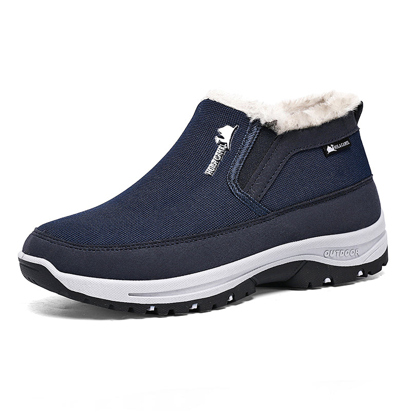 Men's Outdoor Slip-on Warm Boots - Slip-resistant, Puncture-resistant - Arch Support, Wide Toe