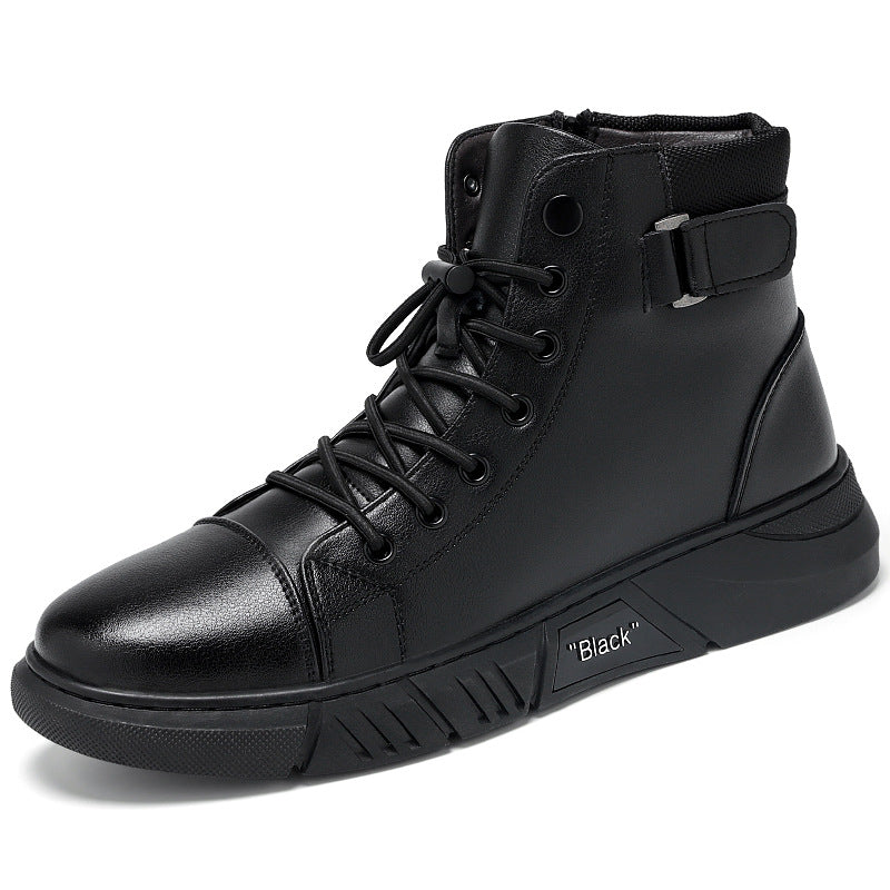 Freizeitstiefel für Herren aus echtem Leder, vielseitig, im Martin-Stil
