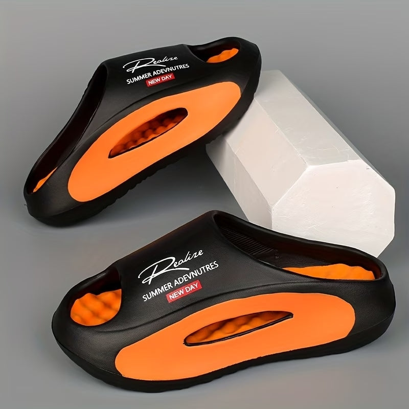 Men’s Thick-Sole Non-Slip Cloud Comfort Slide Sandals
