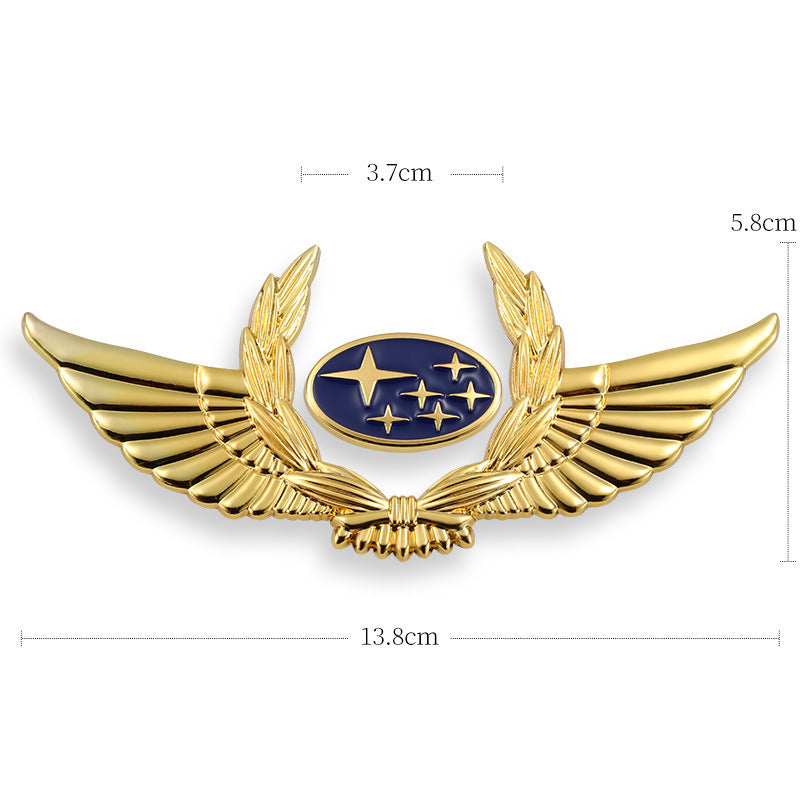 3D-Auto-Goldkarosserieaufkleber zum Blockieren von Kratzern, dekorative Aufkleber, Flügel, Seitenetikett, Auto-Logo-Aufkleber
