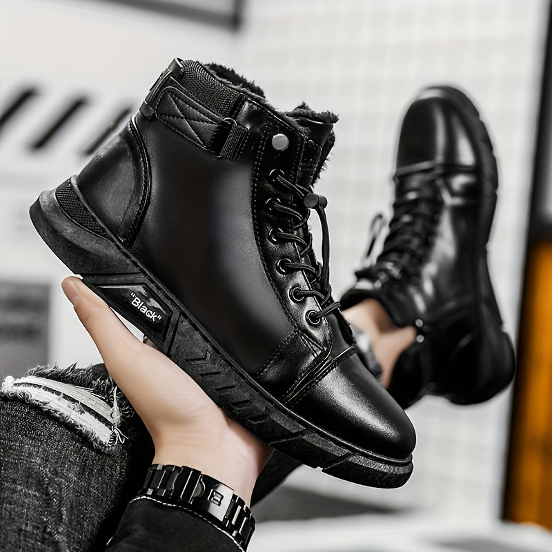 Freizeitstiefel für Herren aus echtem Leder, vielseitig, im Martin-Stil