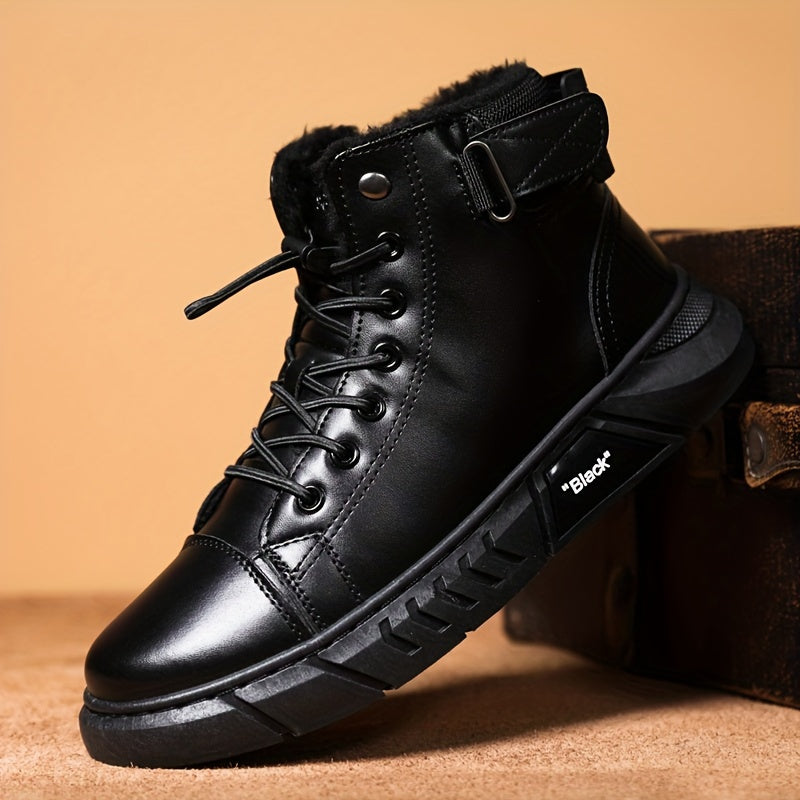 Freizeitstiefel für Herren aus echtem Leder, vielseitig, im Martin-Stil