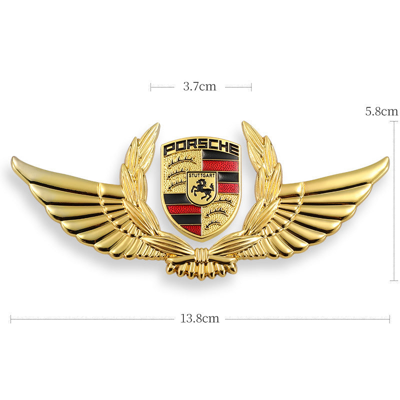 3D-Auto-Goldkarosserieaufkleber zum Blockieren von Kratzern, dekorative Aufkleber, Flügel, Seitenetikett, Auto-Logo-Aufkleber