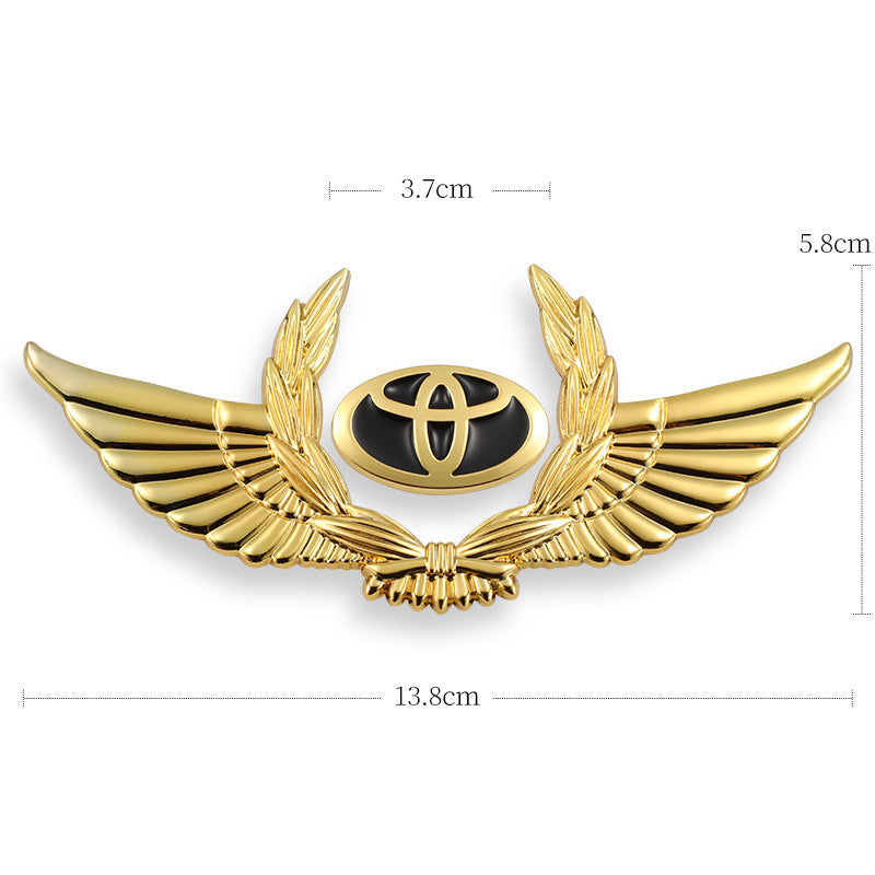 3D-Auto-Goldkarosserieaufkleber zum Blockieren von Kratzern, dekorative Aufkleber, Flügel, Seitenetikett, Auto-Logo-Aufkleber