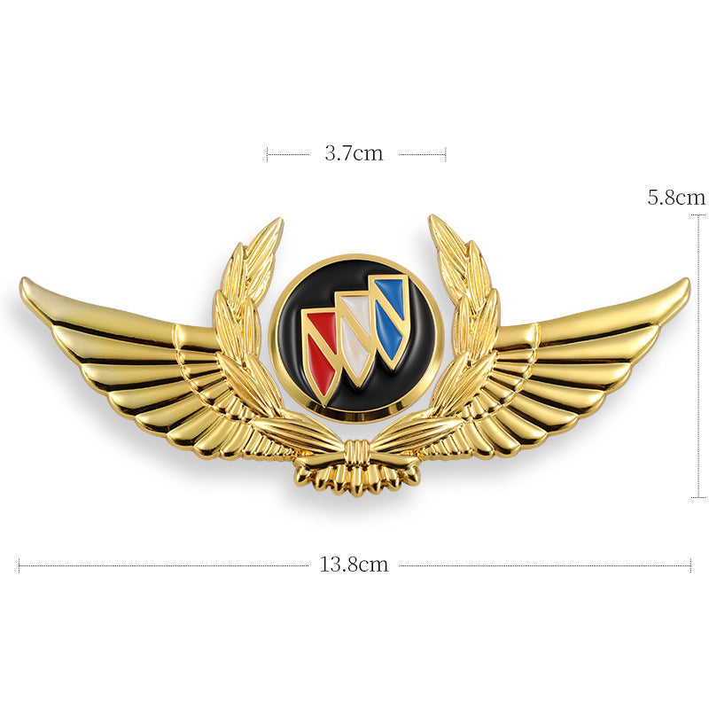 3D-Auto-Goldkarosserieaufkleber zum Blockieren von Kratzern, dekorative Aufkleber, Flügel, Seitenetikett, Auto-Logo-Aufkleber