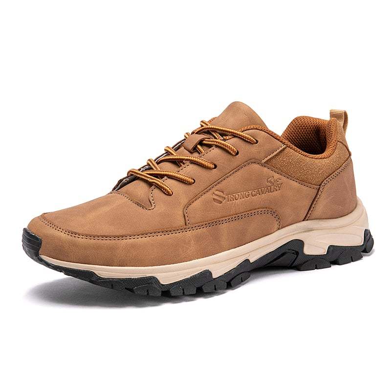 Bequeme Herren-Sneaker aus echtem Leder mit Fußgewölbeunterstützung und Stoßdämpfung
