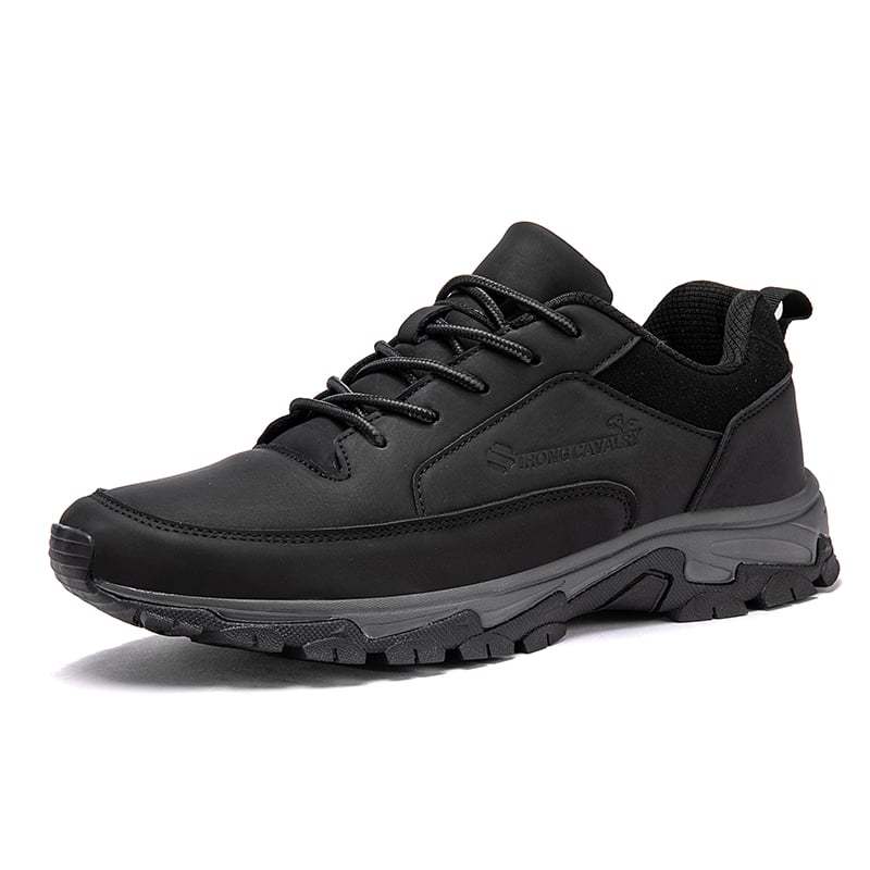 Bequeme Herren-Sneaker aus echtem Leder mit Fußgewölbeunterstützung und Stoßdämpfung