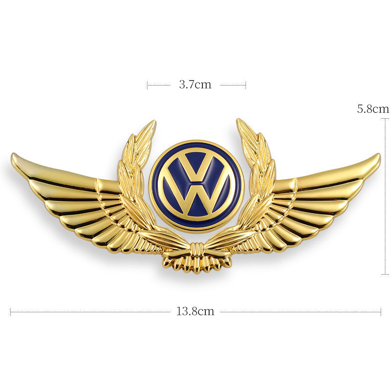 3D-Auto-Goldkarosserieaufkleber zum Blockieren von Kratzern, dekorative Aufkleber, Flügel, Seitenetikett, Auto-Logo-Aufkleber
