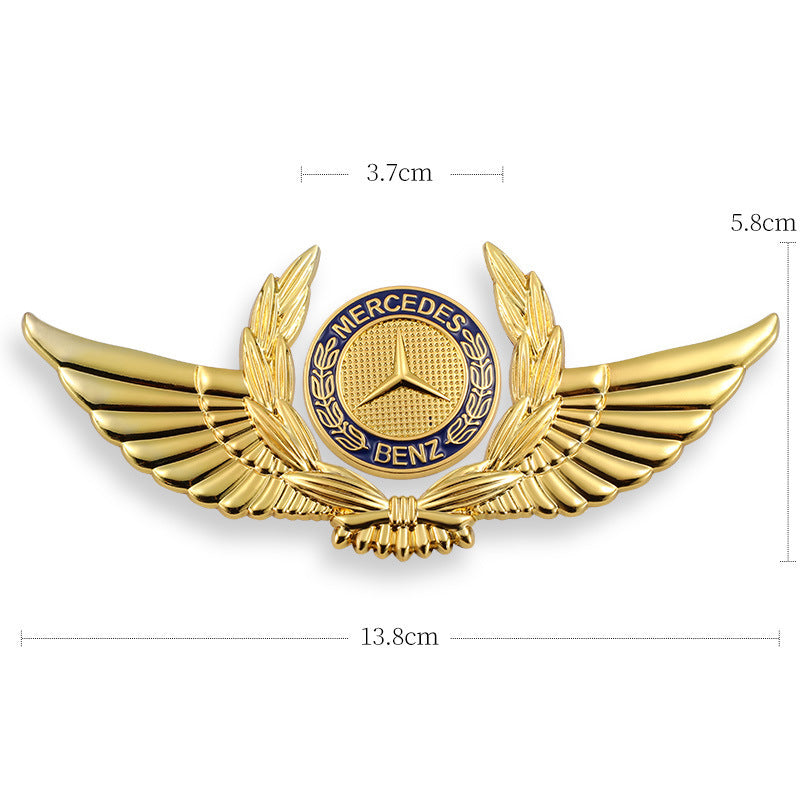 3D-Auto-Goldkarosserieaufkleber zum Blockieren von Kratzern, dekorative Aufkleber, Flügel, Seitenetikett, Auto-Logo-Aufkleber