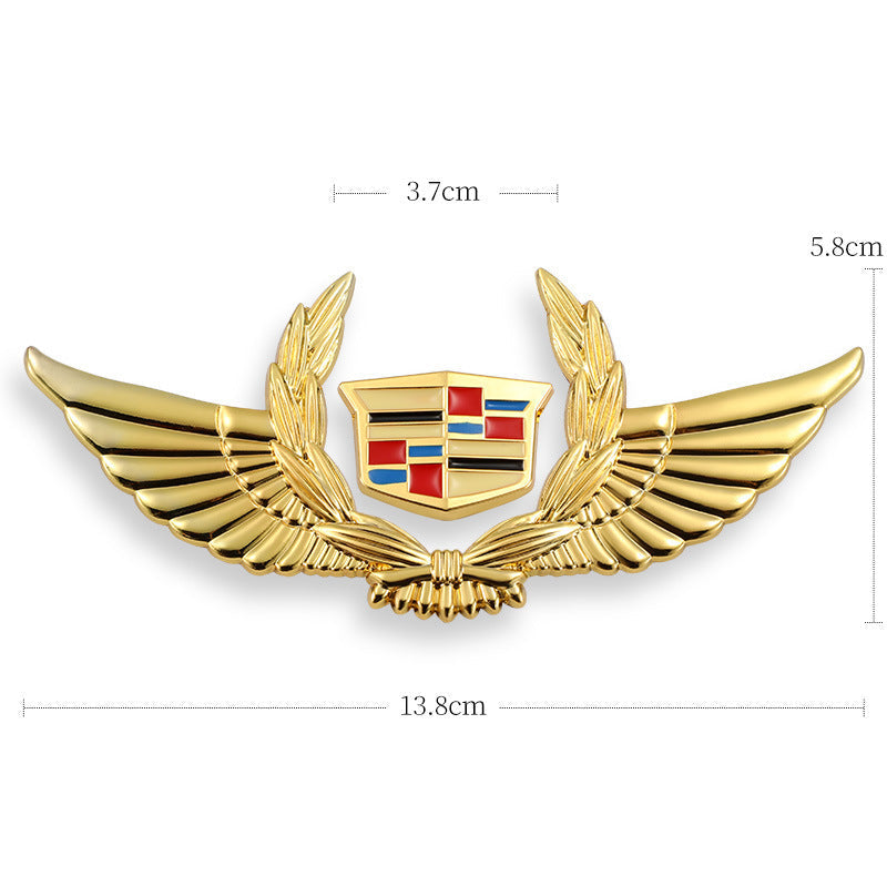 3D-Auto-Goldkarosserieaufkleber zum Blockieren von Kratzern, dekorative Aufkleber, Flügel, Seitenetikett, Auto-Logo-Aufkleber