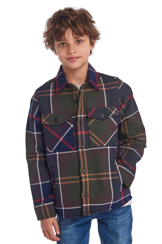 Jungen-Tartan-Overshirt
