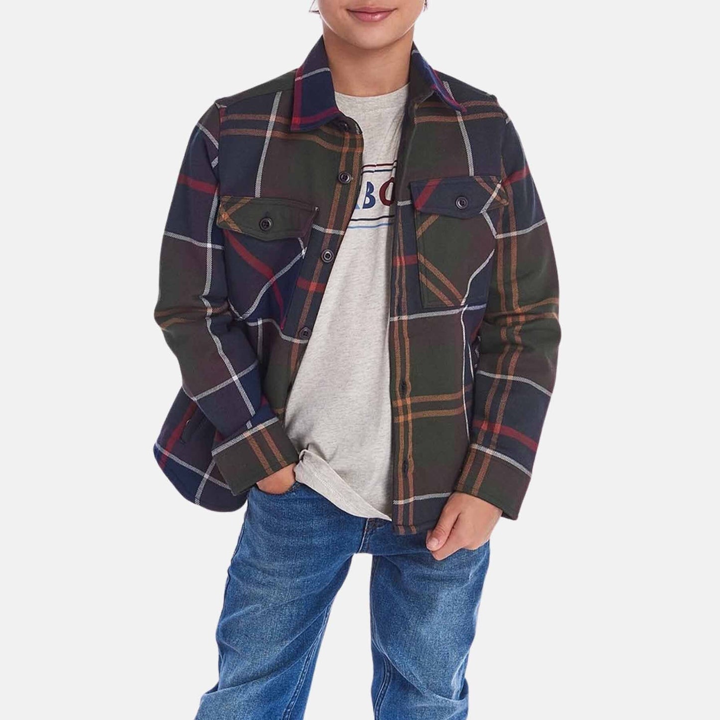Boys Tartan Overshirt