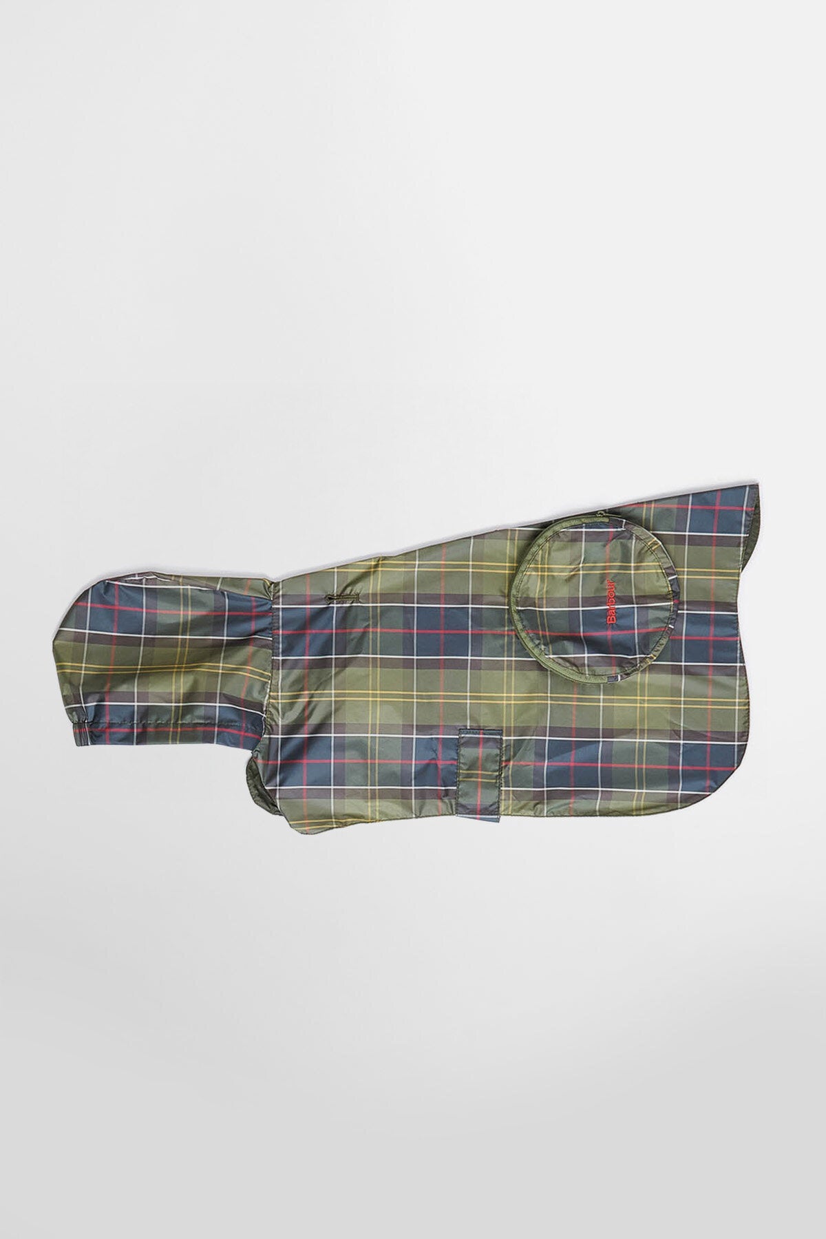 Verstaubarer Tartan-Hundemantel
