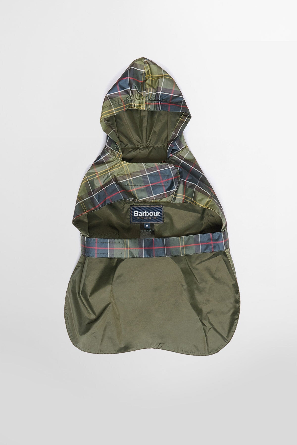 Verstaubarer Tartan-Hundemantel
