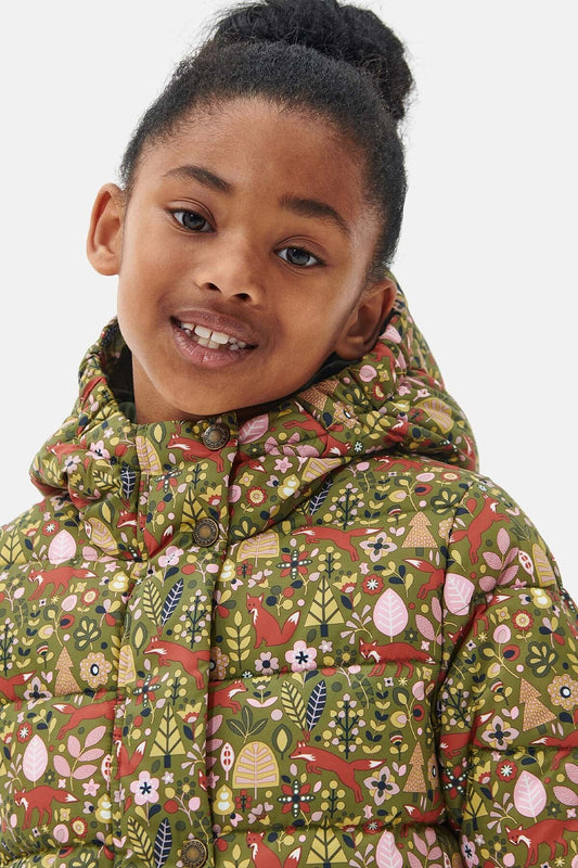 Mädchen Steppjacke mit Bracken-Print