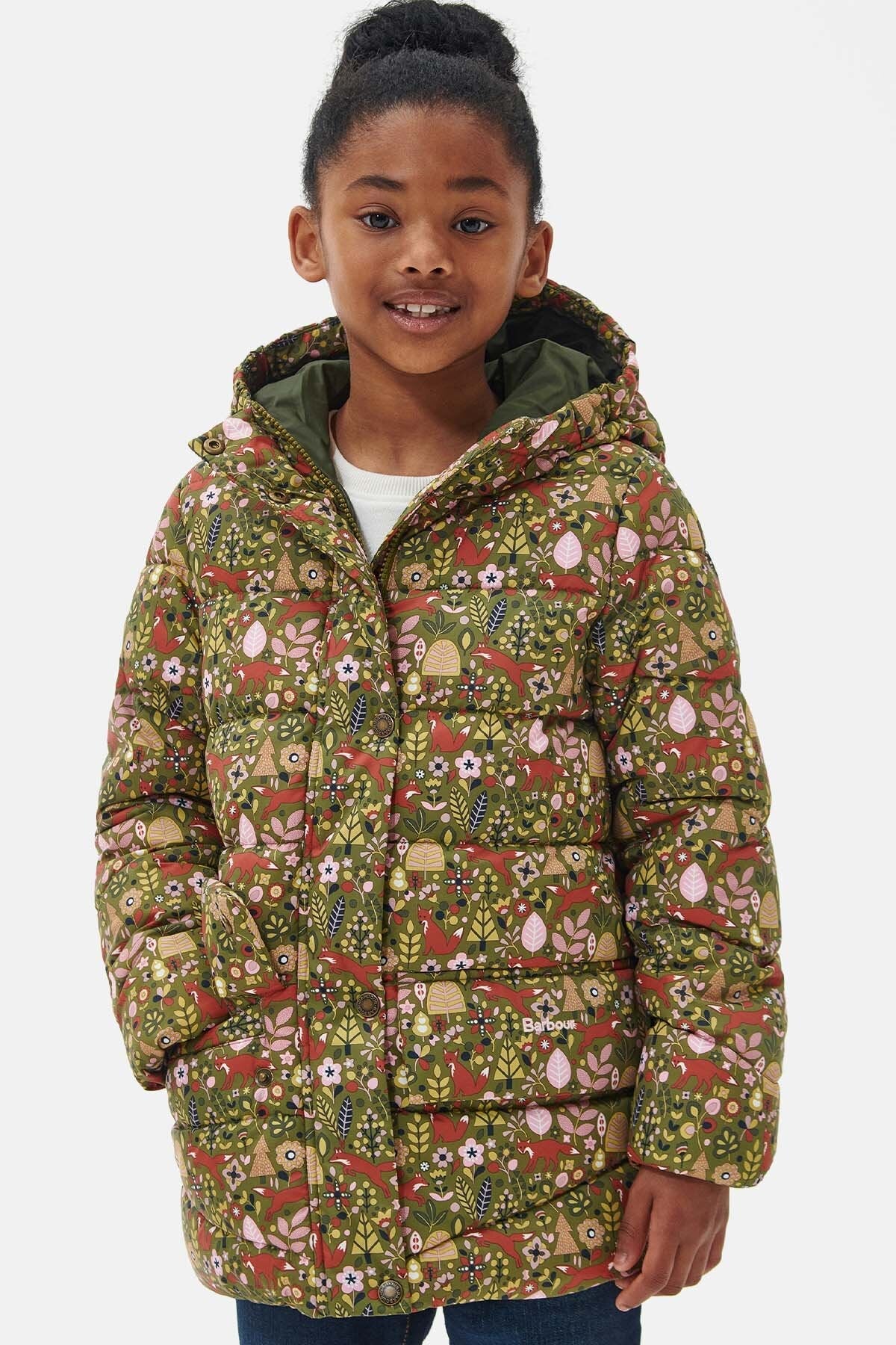 Girls Bracken Printed Quilted Jacket