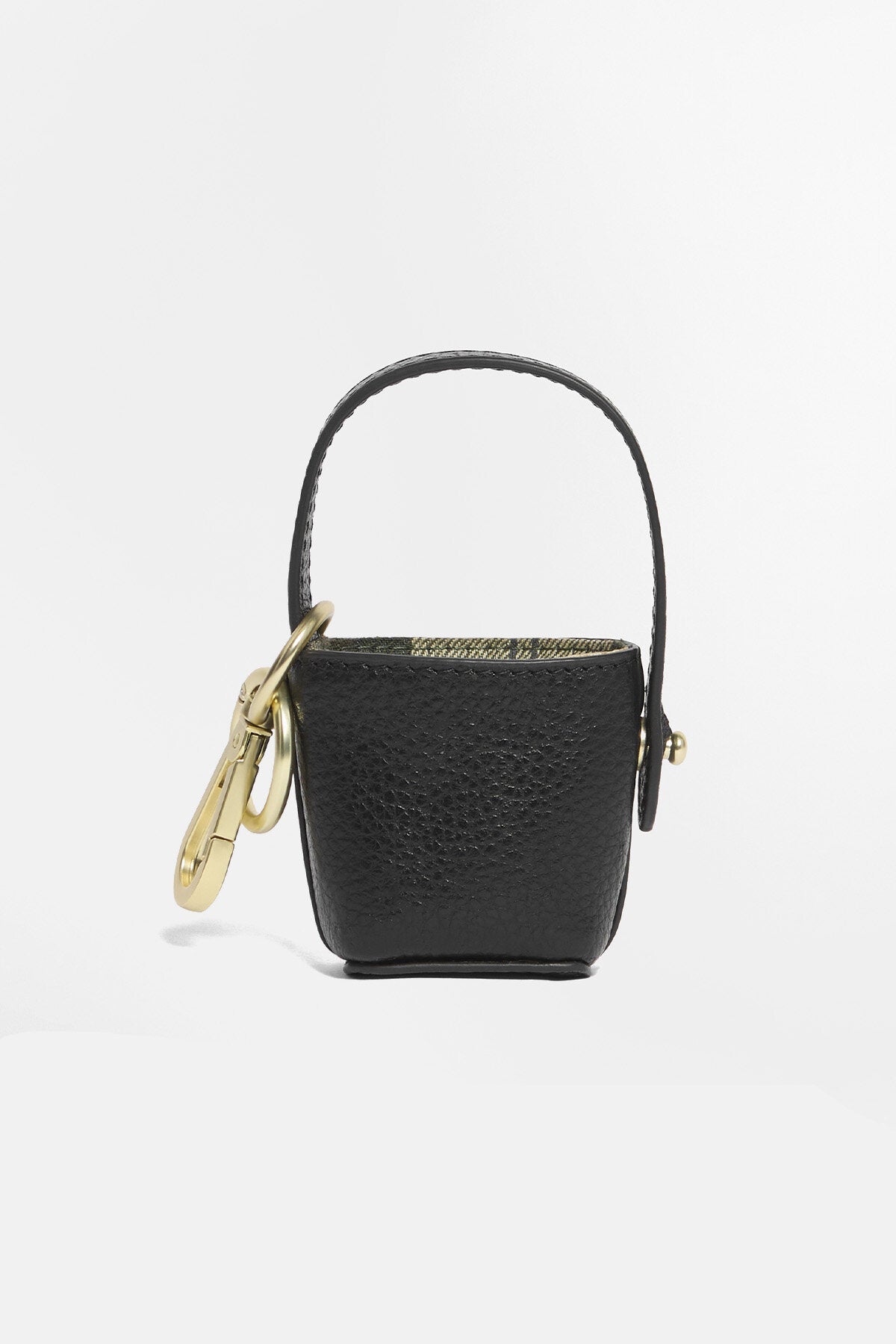 Leather Bucket Bag Charm