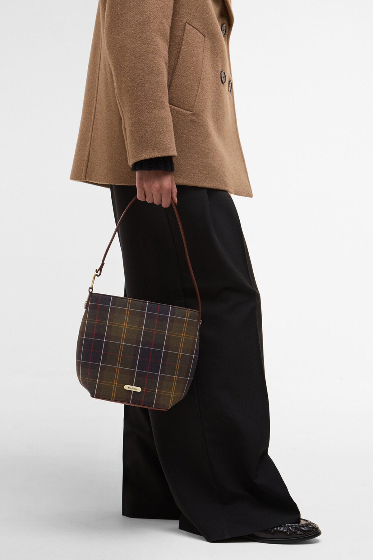 Cedar Tartan Bucket Bag