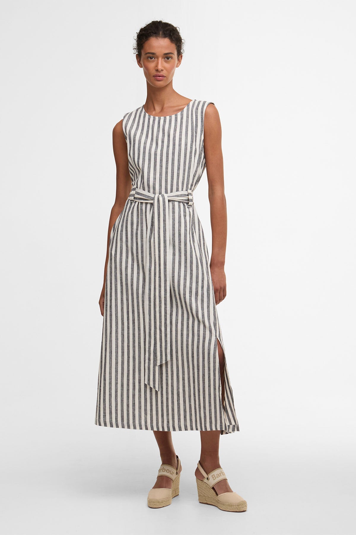 Gestreiftes Midikleid „Inez“