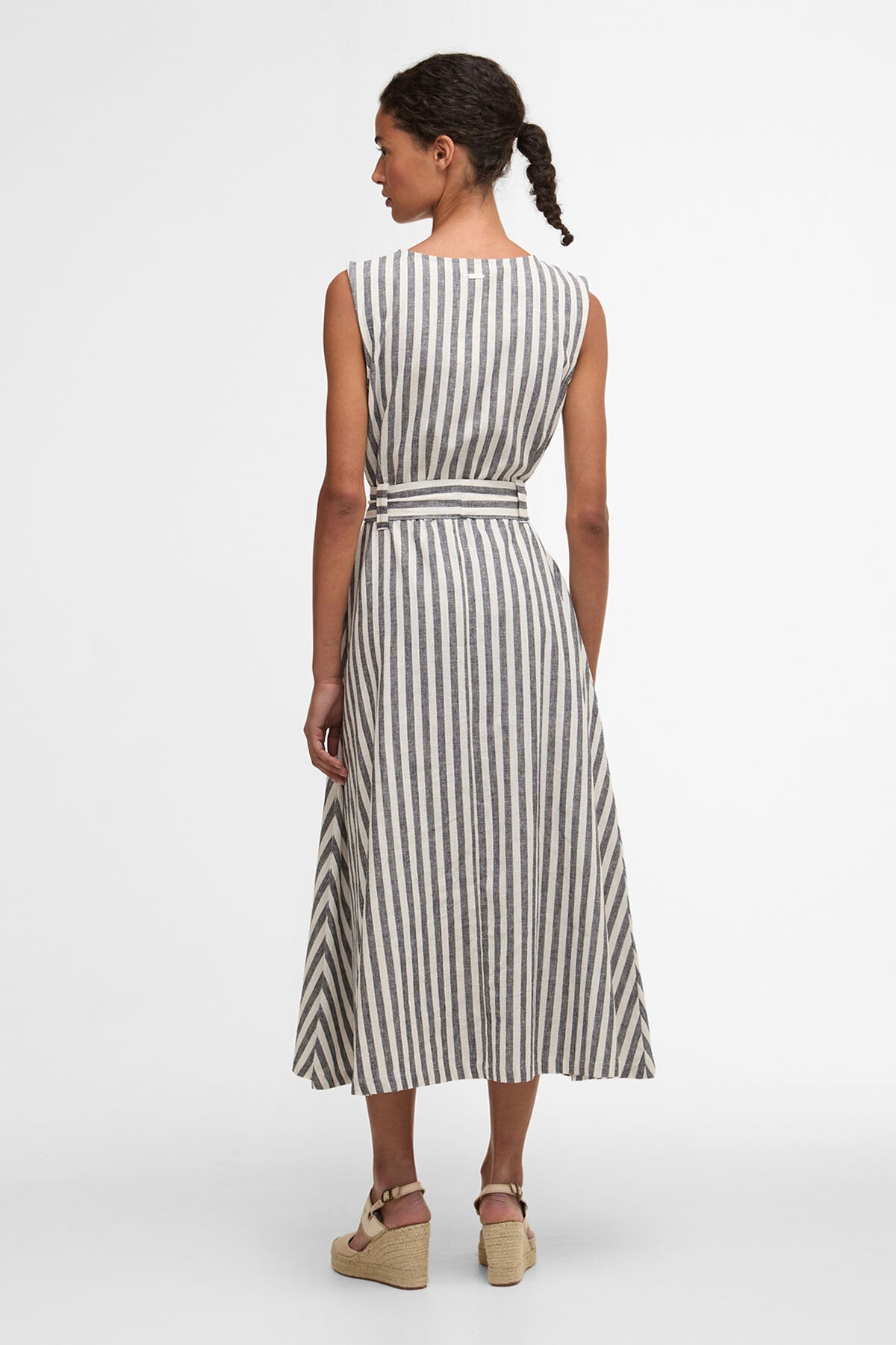 Gestreiftes Midikleid „Inez“