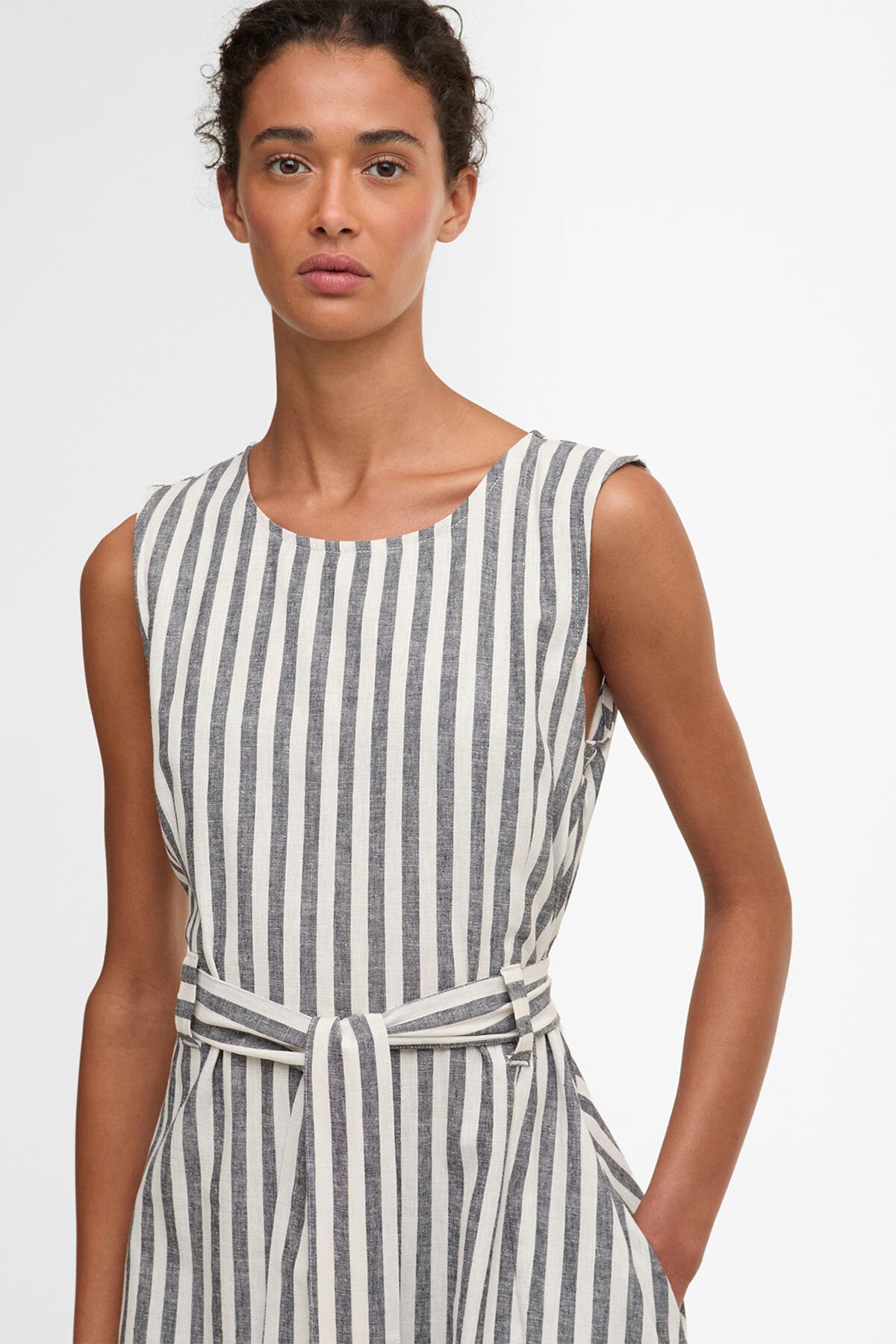 Gestreiftes Midikleid „Inez“