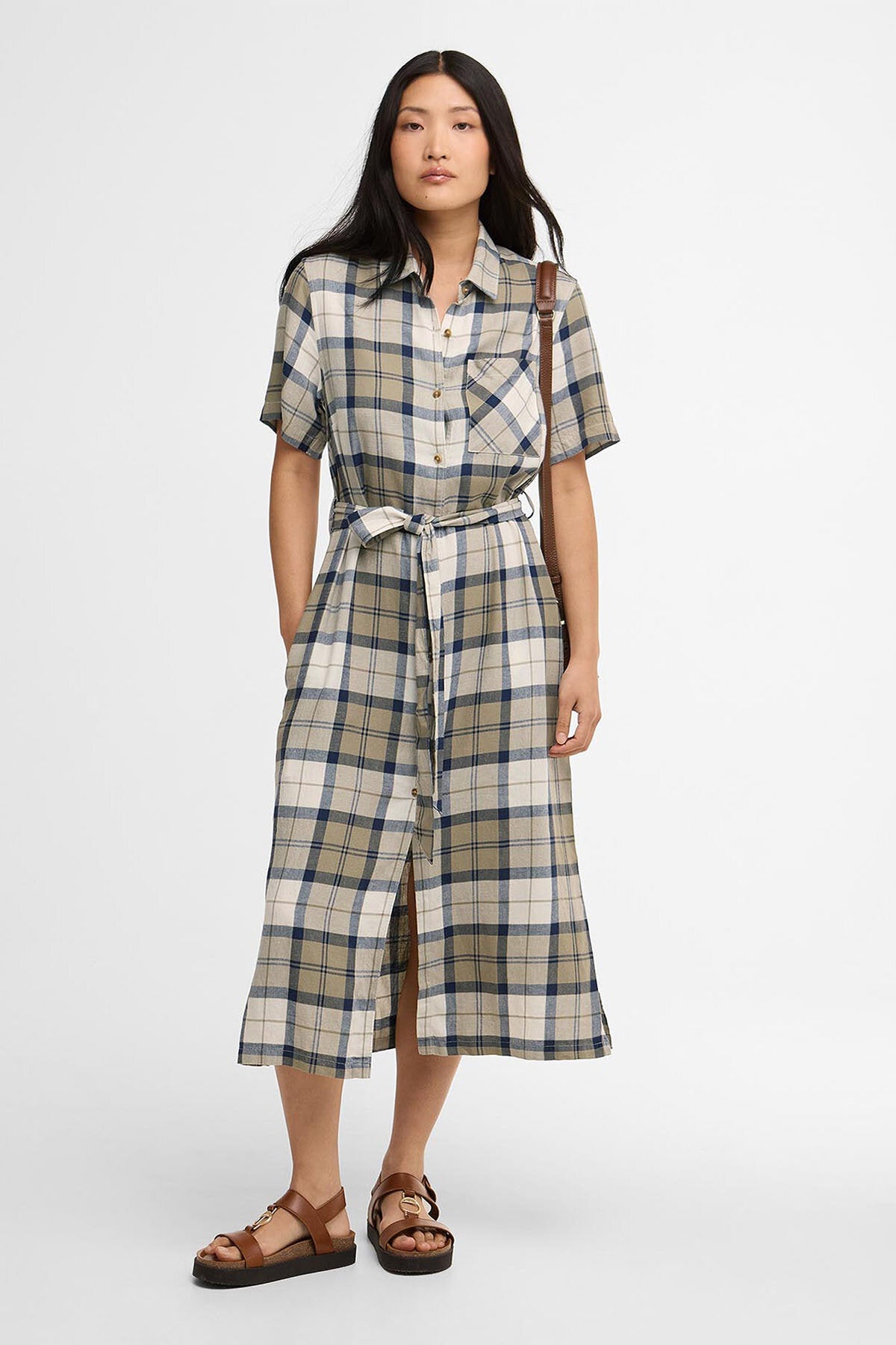 Fern Tartan Midi Dress