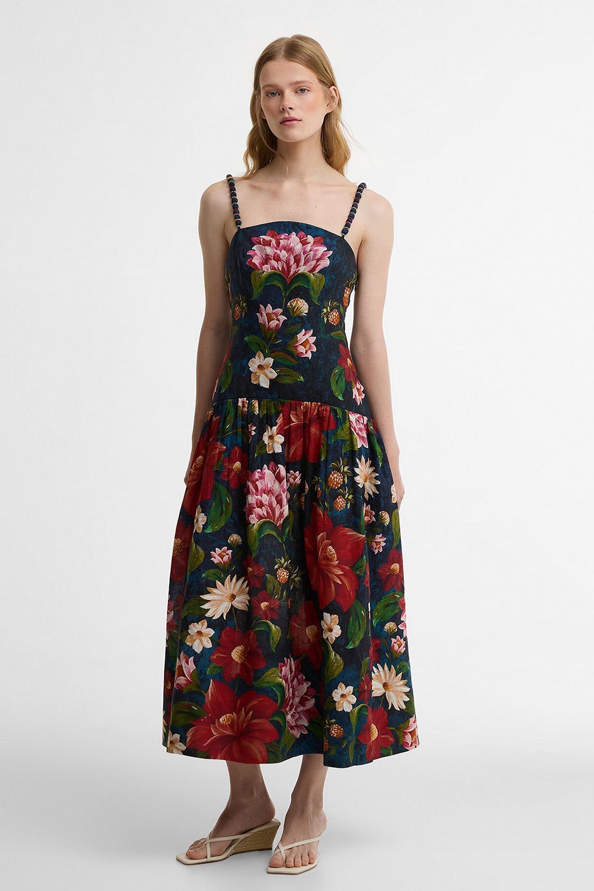 Wildblumen-Midikleid