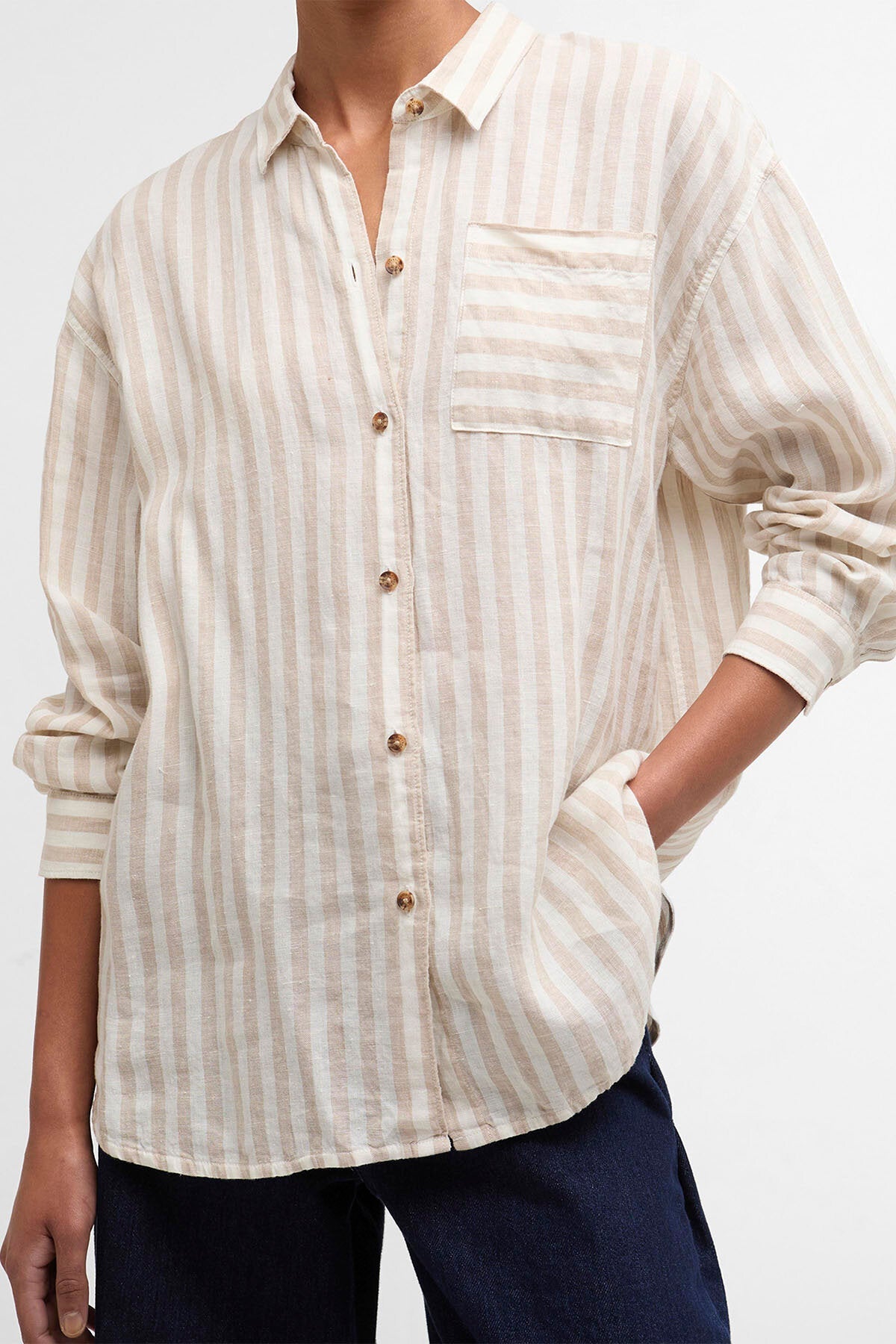 Annie Striped Linen Shirt