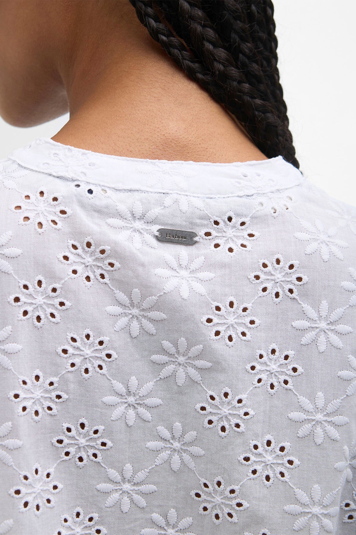 Layla Hemdbluse mit Broderie Anglaise