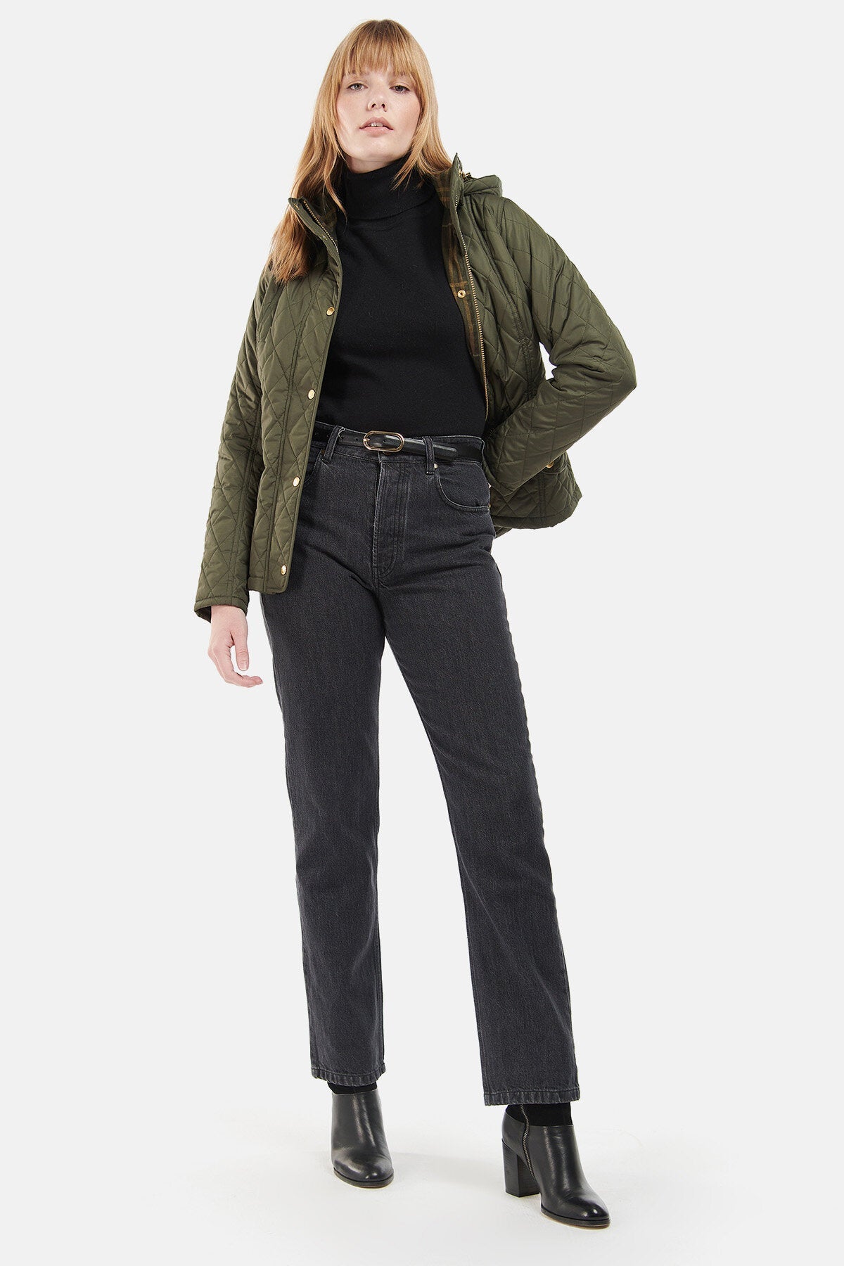 Burne Mid Rise Straight Jeans
