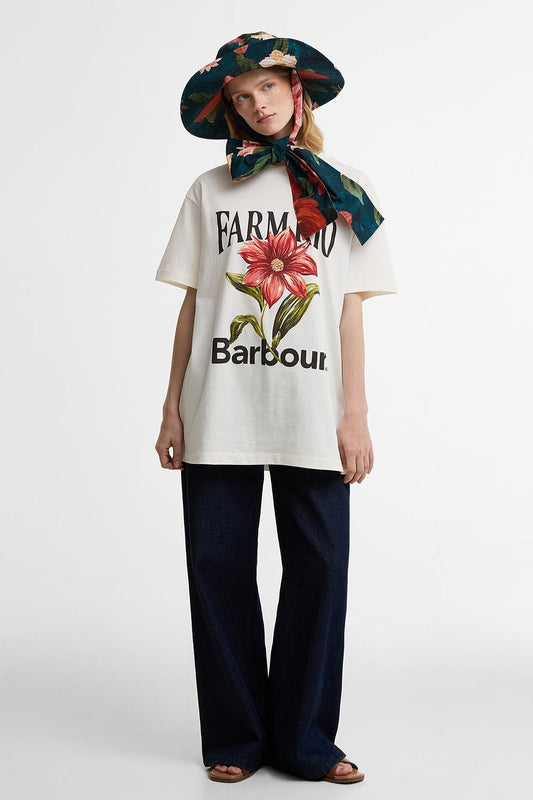 Wildblumen Oversized Grafik-T-Shirt